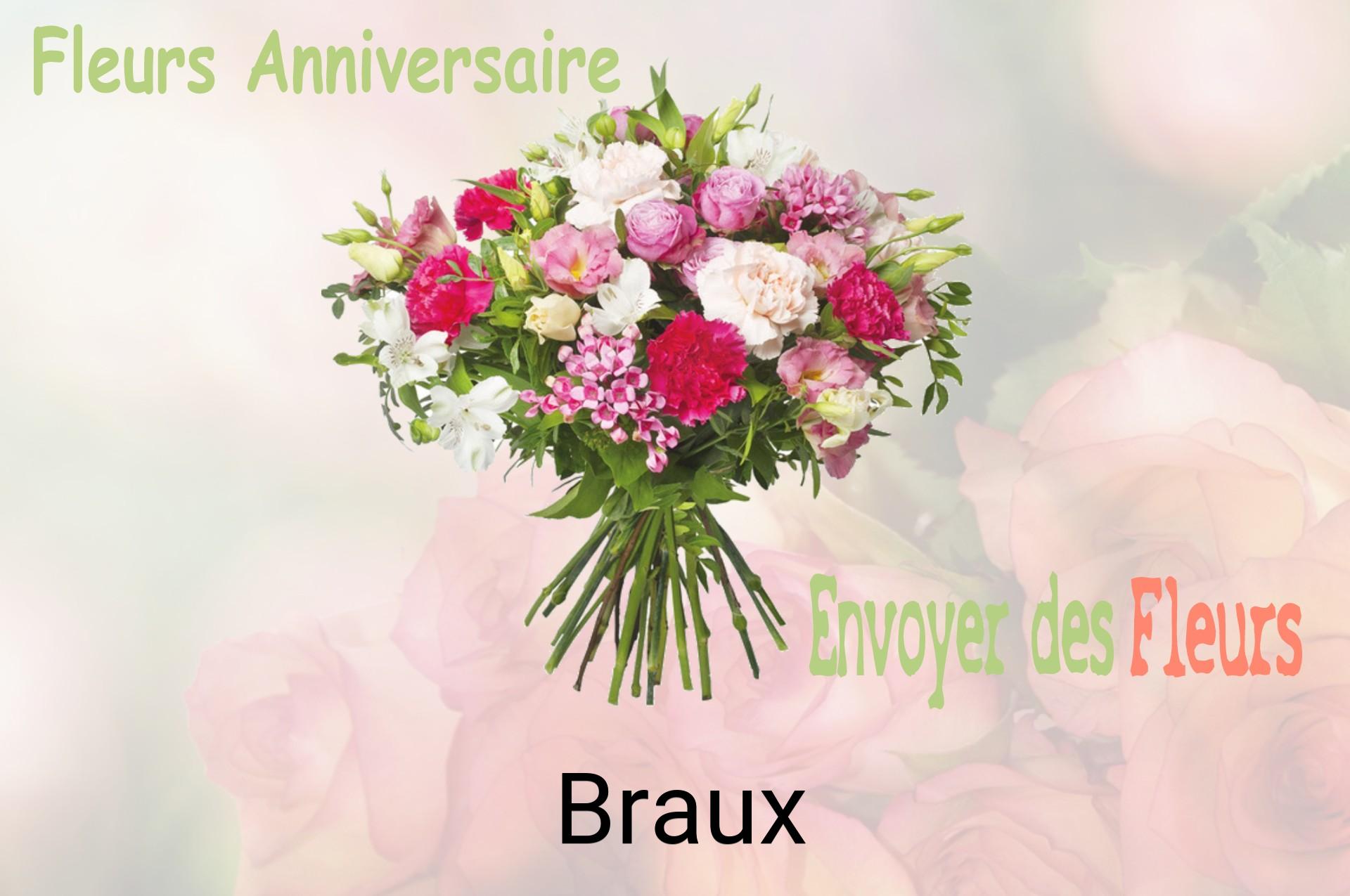 Bouquet de fleurs d’anniversaire livré à Braux